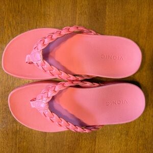 Vionic Coral Braided Flip-Flops